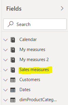 measure table icon in power bi