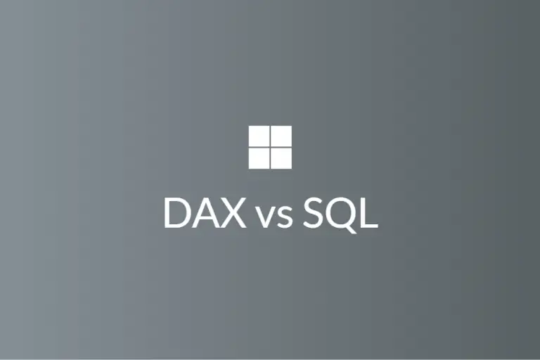 DAX vs SQL – When to use DAX over SQL?