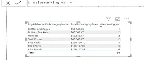 Power BI variables