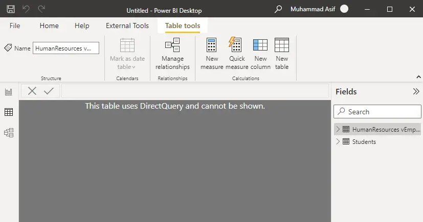 Direct query in Power BI