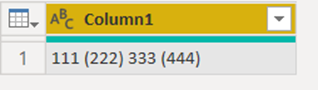 Power bi column