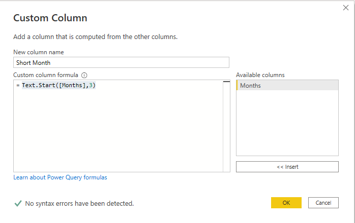 Power Query Left Function