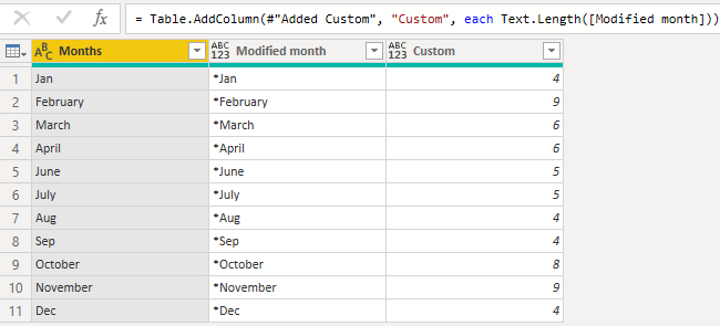 Text.length power query function