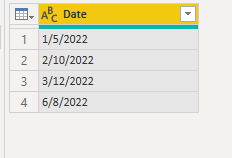 Dates dataset