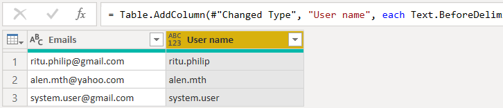 Text.BeforeDelimiter Power Query function