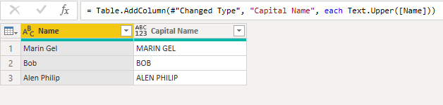 Text.Upper Power Query Function