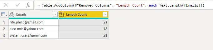 Text.Length Power Query Function
