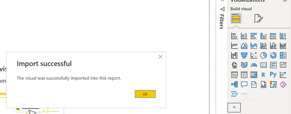 Import visual in Power BI
